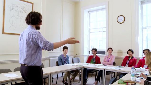 English speaking courses, students in a Bloomsbury International English class