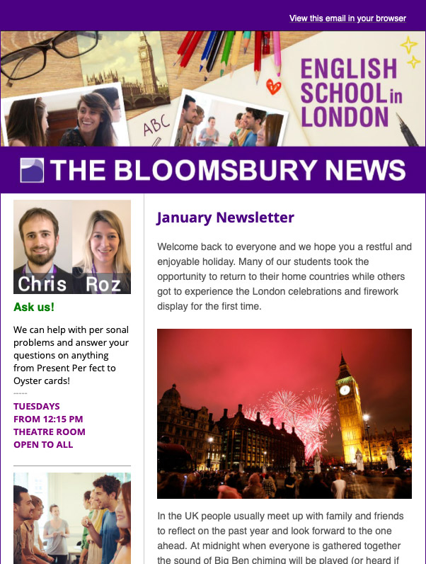 Student Newsletter